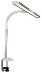 OttLite LED Desk Lamp with Sturdy Clamp - Extra Wide Lighting, Dimmable with 5 Brightness Settings & Energy Efficient Natural Daylight LEDs for Home Office, Computer Desk, Dorms & Workbench - LeafyLoom