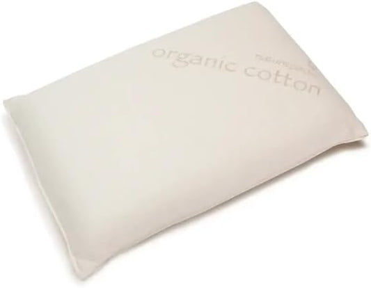 Naturepedic Organic Latex Pillow - Standard Bed Pillow with Medium Comfort - Luxury Pillow with Adjustable Fill for Comfortable Sleeping, Back Support and Neck Pain Relief - LeafyLoom