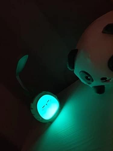 Portable LED Desk Lamp with Night Light Cute Bunny Foldable USB Charge Reading Light for Bedroom Kids Bedside Study (Green) - LeafyLoom