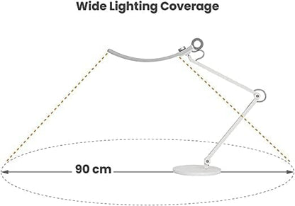 BenQ e-Reading LED Desk Lamp Designed for Monitor Suitable for Designers, Engineers, Architects, Studying, Gaming (Ergonomic, Dimmable, Warm/Cool White) - Matte Blue - LeafyLoom