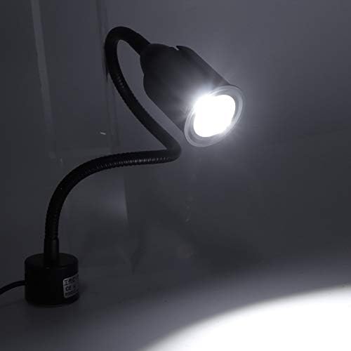 Hyuduo LED Lamp with Magnetic Base, 12W Long Flexible Gooseneck Desk Work Lamp, Sewing Machine Light for Workbench, Metal Lathe, Drill Press - LeafyLoom