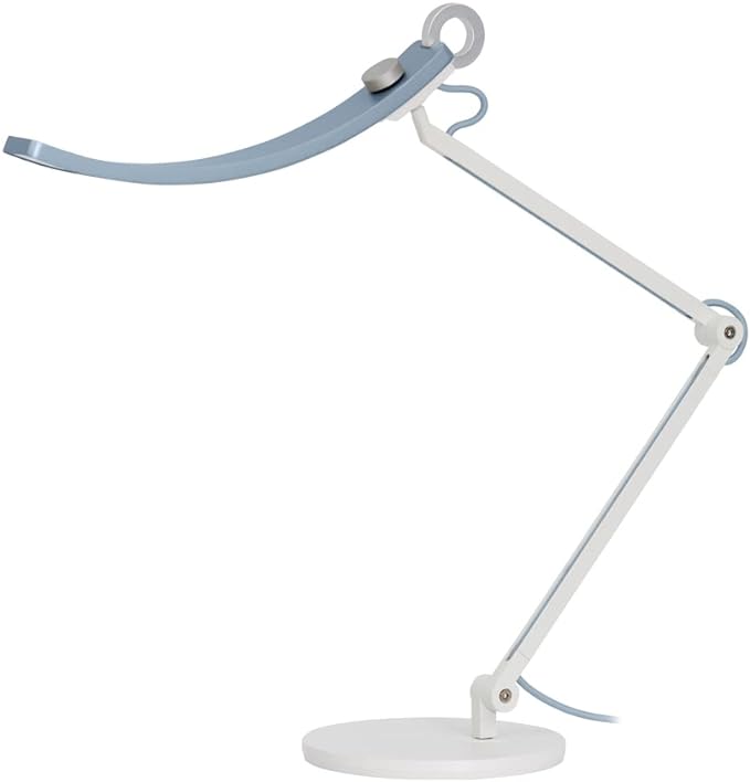 BenQ e-Reading LED Desk Lamp Designed for Monitor Suitable for Designers, Engineers, Architects, Studying, Gaming (Ergonomic, Dimmable, Warm/Cool White) - Matte Blue - LeafyLoom