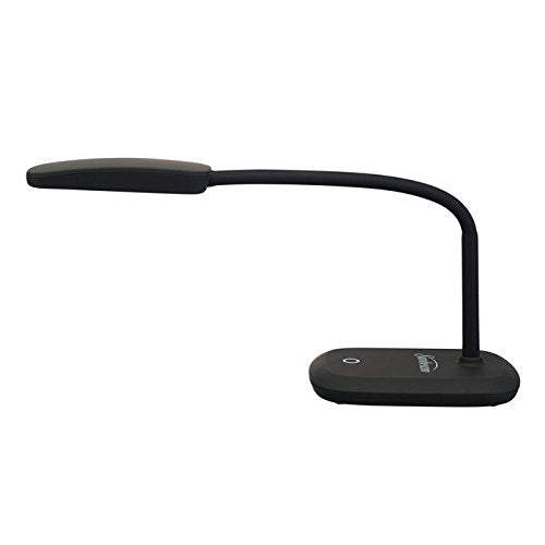 Set of 2 New Sunbeam Flexible Neck LED Desk Lamp Adjustable Light, Eye-caring Dimmable Office Lamp, Save $85/ year, Energy efficient lamp, Energy Star Certified, Black - LeafyLoom