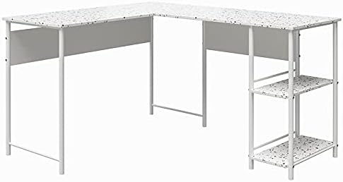 Ameriwood Home Berkeley L Desk, Terrazzo - LeafyLoom