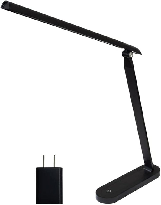 AULTRA LED DESK LAMP LIGHT - Touch Control Desk Lamp with Multiple Brightness Level - Lights for Bedroom, The Office Desk, Reading Lamps, Bedside Table and Standing Desk (Black) - LeafyLoom