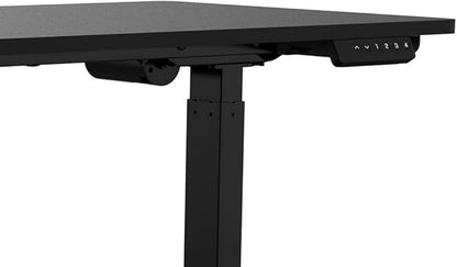 Monoprice Home Office Single Motor (47.2in x 23.6in) Sit-Stand Desk Table-Workstream Collection, Black - LeafyLoom