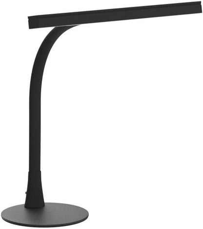 LED Desk Lamp, 15.7" Wide Modern Architect Desk Light for Home Office, 10W Bright Tall Flexible Task Lamp for Piano, Monitor, Workbench, 3 Color Modes & 30 Brightness, 1000LM (Black) - LeafyLoom