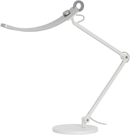 BenQ WiT e-Reading Desk Lamp | Eye-caring for Home Office, Reading, Study, Craft | Ultrawide, Bright, Dimmable with 13 Colour Modes | Adjustable Arm | Matte Silver - LeafyLoom