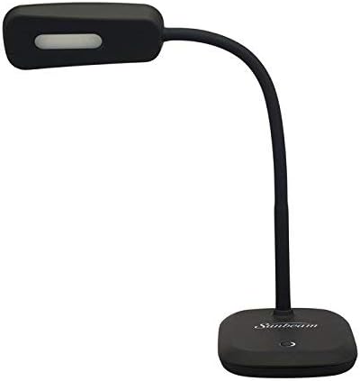 SUNBEAM Flexible Neck LED Desk LAMP Adjustable Light Energy Star Black - LeafyLoom