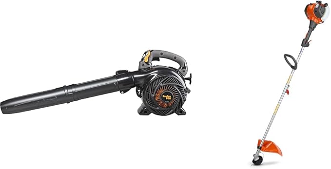 Poulan Pro 25-cc 450-CFM 230-MPH Gas Leaf Blower and Husqvarna 28-cc 17-inch Gas String Trimmer Bundle - LeafyLoom