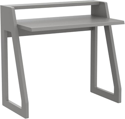 Computer Desk for Bedroom, Office & Small Spaces - Writing Desk Ideal for Students, Kids, Adults - Modern Design Compact Desk with Display Shelf - LeafyLoom