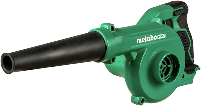 Metabo HPT 18V MultiVolt™ Cordless Li-Ion Compact Blower | Tool Only - No Battery | Variable Speed | 3 Speed Selector to Reduce Fatigue | 124 CFM | 213 MPH | Lifetime Tool Warranty | RB18DCQ4 - LeafyLoom