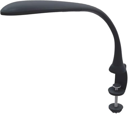 Stella Edge Premium 10W LED Desk Clamp Task Lamp-Black-Adjustable Dimmable Low Vision Natural Table Light - Bright Macular Degeneration Aid Lighting - Hobby, Crafting, Sewing, Artist, Reading, Office - LeafyLoom