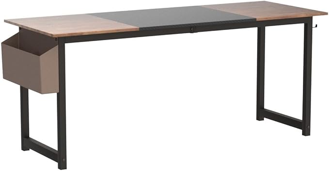 63 inch Sandalwood Splicing Desk, Writing Table, Game Desk, Writing Desk, Computer Desk - LeafyLoom