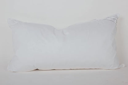 King Size Goose Down Feather Hotel Collection Bed Pillow for Sleeping for Back, Stomach or Side Sleepers King Size(20x36IN) White 1 Pack - LeafyLoom