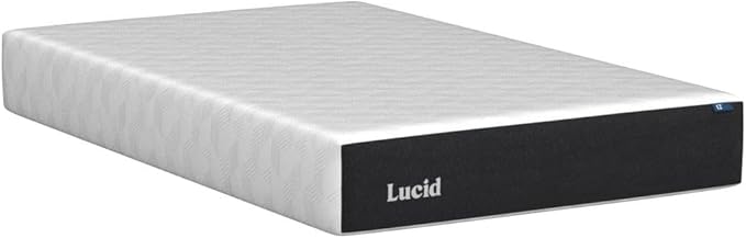 LUCID 12 Inch Memory Foam Mattress - Plush Feel - Memory Foam Infused with Bamboo Charcoal - Gel Infusions - CertiPUR-US Certified - Breathable - Full - LeafyLoom