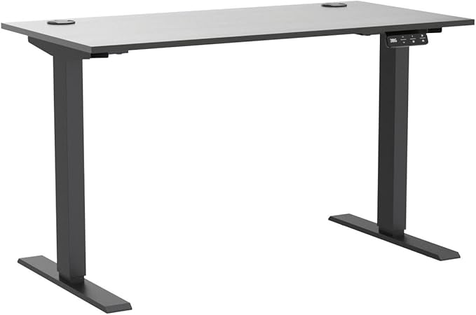 Sunon Sit Laptop Computer Writing Workstations with 3 Pre-Set and USB Port 48" for Home Office Smart Advanced Standing Desk, Grey - LeafyLoom