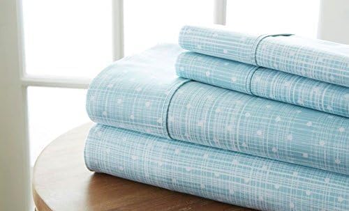 Linen Market 4 Piece Queen Bedding Sheet Set (Polka Dot Aqua) - Sleep Better Than Ever with These Ultra-Soft & Cooling Bed Sheets for Your Queen Size Bed - Deep Pocket Fits 16" Mattress - LeafyLoom