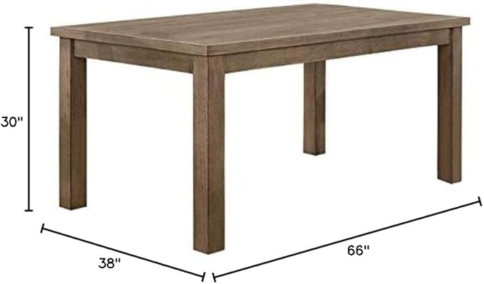 Homelegance Janina 66" x 38" Dining Table, Natural - LeafyLoom