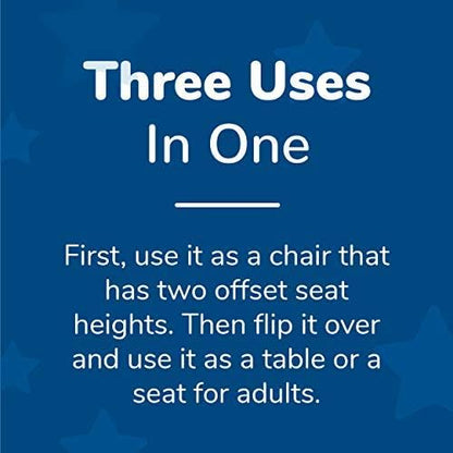 Children's Factory 3-in-1 Cube Chair for Kids, Flexible Seating Classroom Furniture, 1-Pack, Blue - LeafyLoom