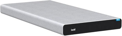 Lucid 6 Inch Memory Foam Mattress - Firm Feel - Gel Infusion - Memory Foam Infused with Bamboo Charcoal - Breathable - CertiPur Certified - Twin XL - LeafyLoom