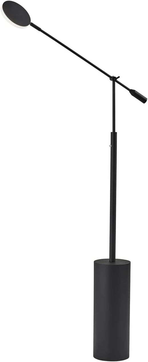 Adesso Home 2151-01 Contemporary Modern LED Floor Lamp from Grover Collection in Black Finish, 6.00 inches - LeafyLoom