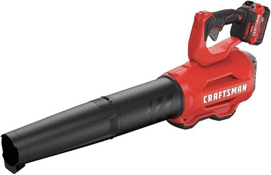 CRAFTSMAN 20V MAX Cordless Leaf Blower, Battery & Charger Included (CMCBL720M1) Red - LeafyLoom