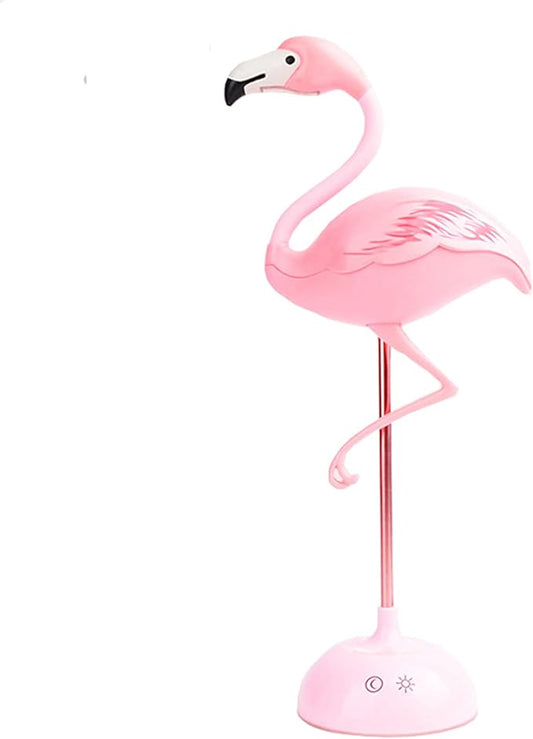 Fantasee Flamingo Desk Lamp USB Bedside Table Lamp Nursery Night Light Touch Dimmable for Child Kids Students Bedroom Living Room Dorm Reading Birthday Party Gift (Pink Flamingo) - LeafyLoom