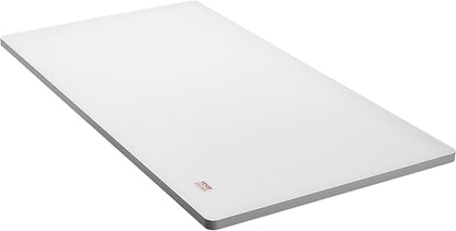 VEVOR One-Piece Particle Board Desktop Universal Tabletop, 55" D x 28" W x 1" H, White - LeafyLoom