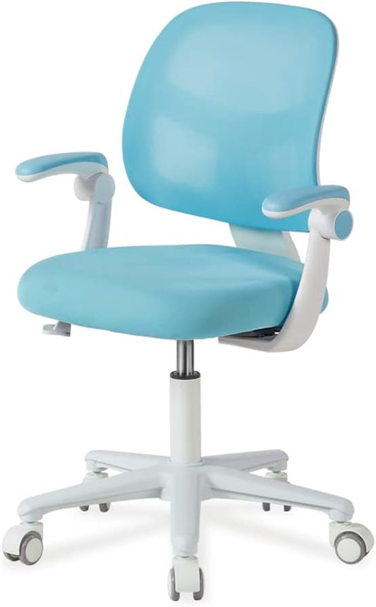 Kids Desk Chair, Height Adjustable Kids Chair, Ergonomically Designed Kids Computer Chair. Made Suitable for 4~12 Years Old Child, Light Blue - LeafyLoom