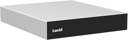 LUCID 14 Inch Memory Foam Mattress - Plush Feel - Memory Foam Infused with Bamboo Charcoal and Gel - Temperature Regulating - Pressure Relief - Breathable - Premium Support - California King Size - LeafyLoom