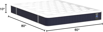 Coolvie Queen Mattress, 10 Inch Hybrid Mattress Queen Size, Individual Pocket Springs with Memory Foam, Bed in a Box, Cooler Sleep with Pressure Relief and Support - LeafyLoom