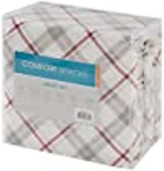 Comfort Spaces Cotton Flannel Breathable Warm Deep Pocket Sheets with Pillow Case Bedding, Cal King, Grey/Red Plaid 4 Piece - LeafyLoom