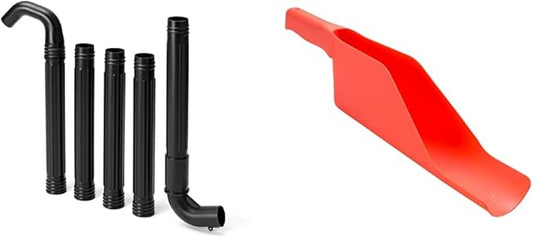 Husqvarna Blower KIT Gutter Cleaning, Black & Amerimax Home Products 8300 Getter Gutter Scoop, Red - LeafyLoom