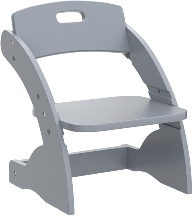 HOUCHCIS Toddler Chair, Wooden Toddler Chair for Kids, Adjustable Kids Chairs for Toddlers, Toddler Chairs and Small Chair, Kids Chair (Grey) - LeafyLoom