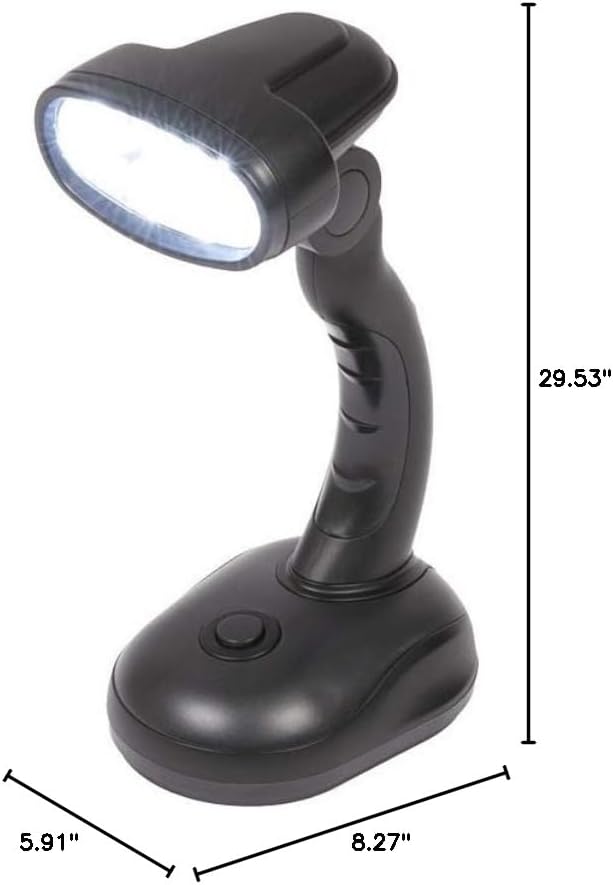 IdeaWorks ZB6173BLK Black S/2 LED Desk Lamps-Matte - LeafyLoom