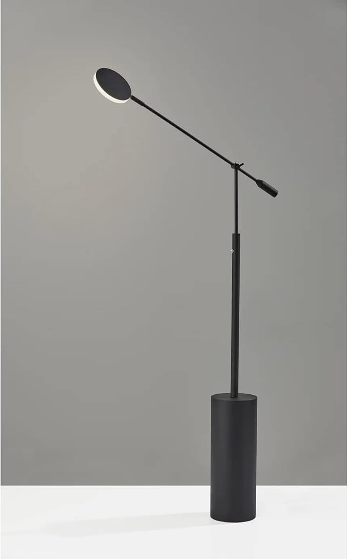 Adesso Home 2151-01 Contemporary Modern LED Floor Lamp from Grover Collection in Black Finish, 6.00 inches - LeafyLoom