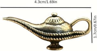 Vintage Solid Brass Magic Lamp - Exquisite Desk Decor for Collectors - Perfect Home or Office Accent（Magic Lamp） - LeafyLoom