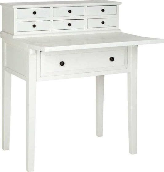 Safavieh American Homes Collection Abigail White Fold Down Desk - LeafyLoom