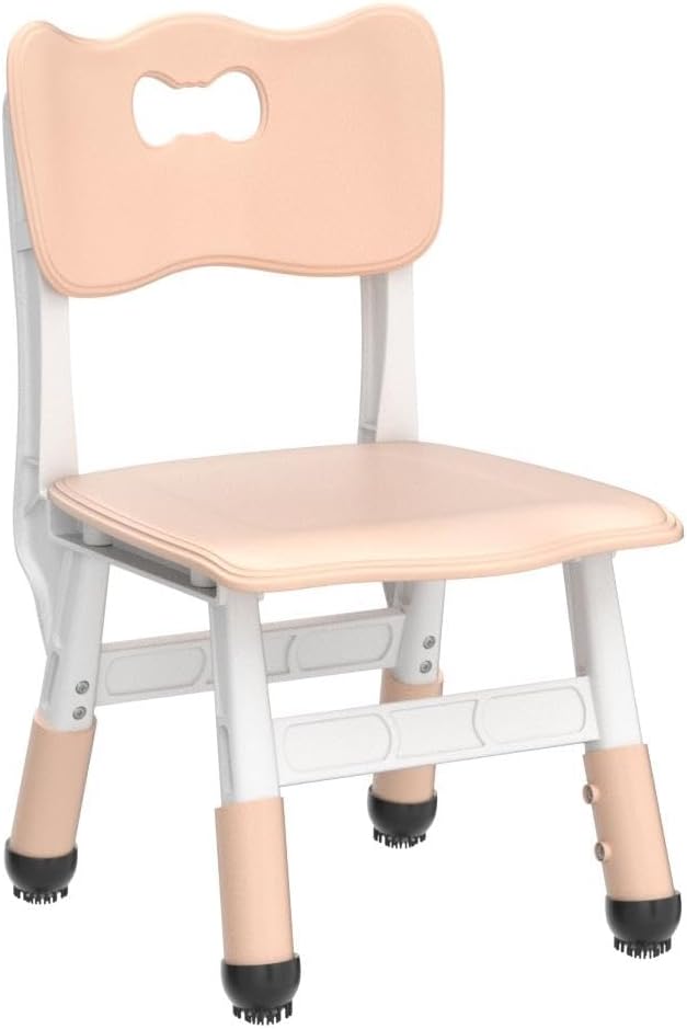 FUNLIO Adjustable Kids Chair (2pcs), 3 Level Height Adjustable Toddler Chair for Ages 3-8, Sturdy Child Chair with Maximum Bearing 220lbs, for Classrooms/Daycares/Homes, CPC & CE Approved - Natural - LeafyLoom