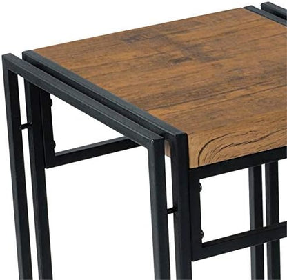 Atlantic Dining Table Set Black - LeafyLoom