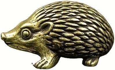 Vintage Solid Brass Hedgehog Figurine - Charming Desk Decor for Collectors - Perfect Home or Office Accent(Hedgehog) - LeafyLoom