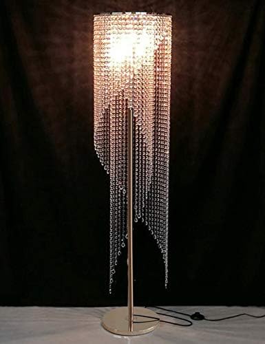 Raindrop Crystal Floor Lamp French Golden - LeafyLoom