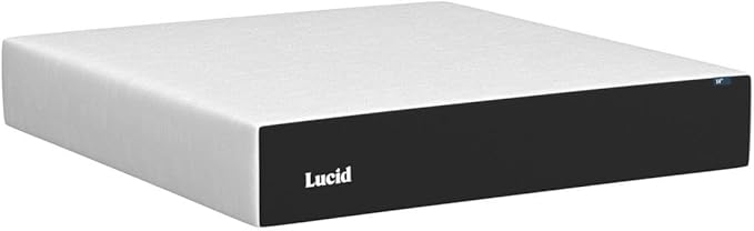 LUCID 14 Inch Memory Foam Mattress - Plush Feel - Memory Foam Infused with Bamboo Charcoal and Gel - Temperature Regulating - Pressure Relief - Breathable - Premium Support - Twin XL Size - LeafyLoom