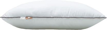 Premium 2-Pack Sleeping Pillow, Bed Pillow, Super Soft Down Alternative with Washable Covers, Microfiber Filling, Set of 2 (Stripe, Standard) - LeafyLoom