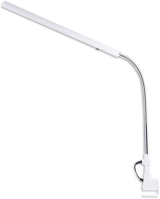 3 Types Desk Lamp with Clamp, Ultra Slim Desk Lamp, 360 Degree Rotation Metal Arm Eye Caring Lamp, for Reading, Study, Tattoo Light, Beauty Manicure - LeafyLoom