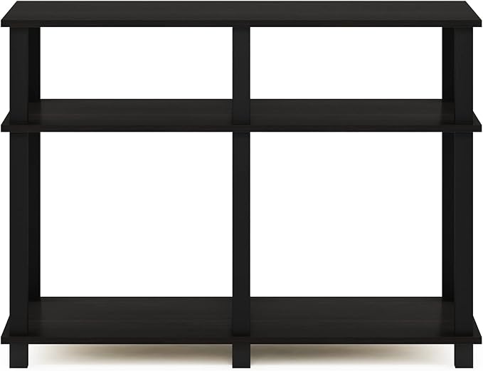 Furinno Romain Turn-N-Tube Stand for TV up to 40 Inch, 40-Inch, Espresso/Black - LeafyLoom