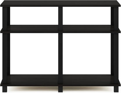 Furinno Romain Turn-N-Tube Stand for TV up to 40 Inch, 40-Inch, Espresso/Black - LeafyLoom