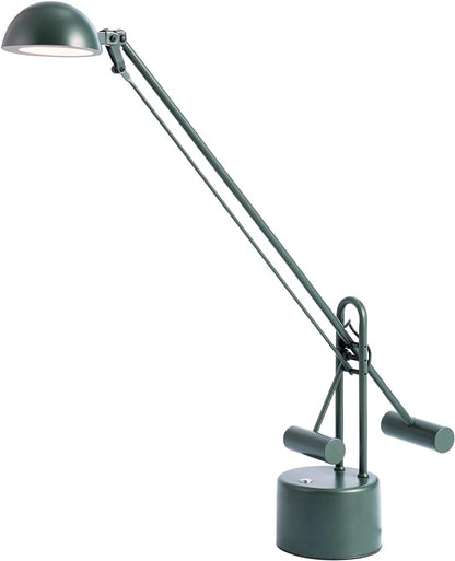 Lite Source Halotech Green Adjustable Balance Arm Modern LED Desk Lamp - LeafyLoom