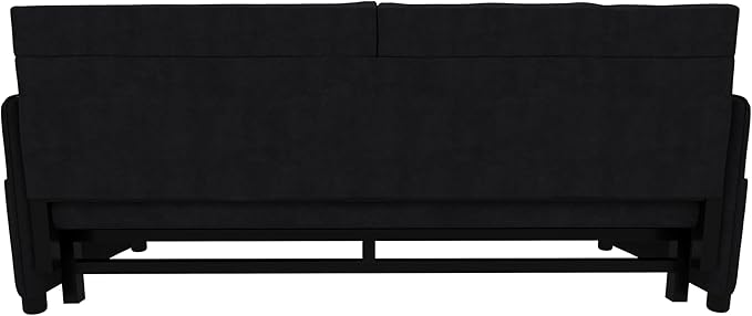 Oversized 3 in 1 Loveseat Sleeper Sofa Bed,Queen Size Love Seats W/Pull Out Couch and Padded Armrests Convertible Spacious Sofabed with Side Storage Pocket for Home Office Apartment Living Room - LeafyLoom